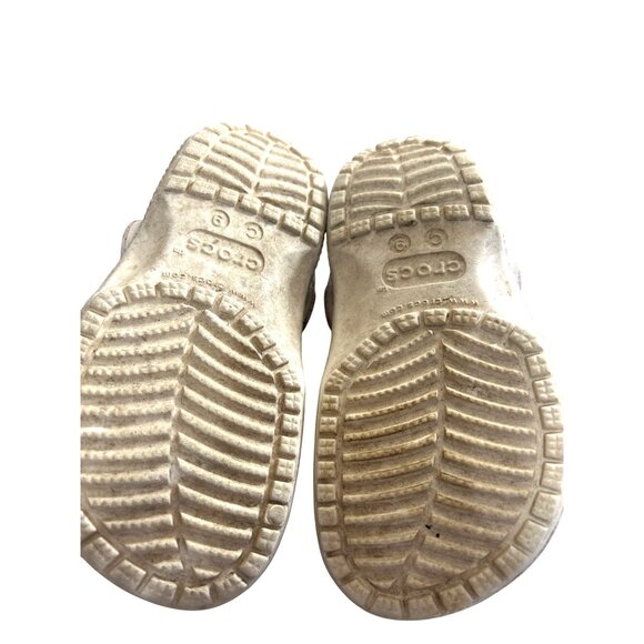 Crocs Girls Shoes Silver/Pink Multi Size 9 - Picture 6 of 8